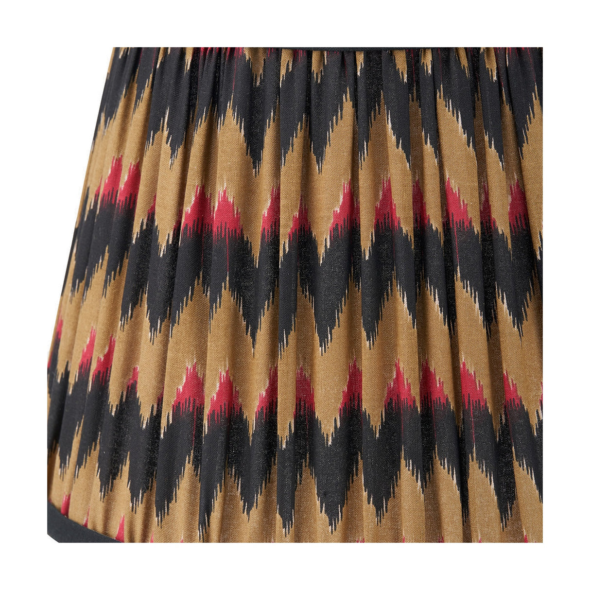 Athira Multi Chevron Design Pleated Tapered Lamp Shade - 25cm