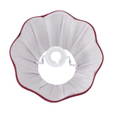 Malia Mulberry Red Pleated Scalloped Tapered Lamp Shade - 25cm
