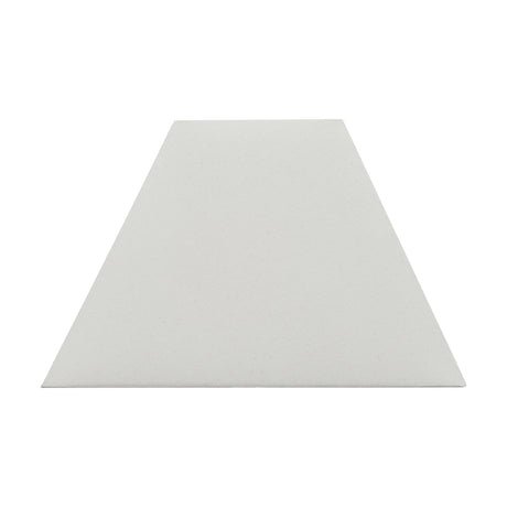 Pyramid Cream Cotton Tapered Lampshade, 35cm, in a tapered trapezoidal shape with plain fabric surface, shown against a plain white background.