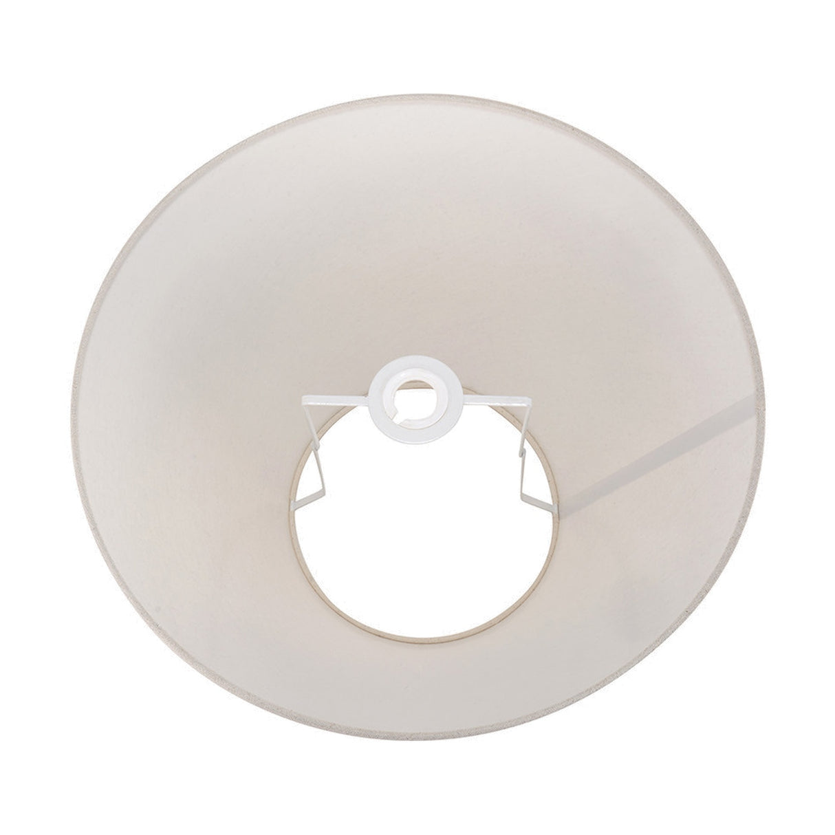 Seychelles Cream Slubby Cotton Empire Lampshade - 45cm