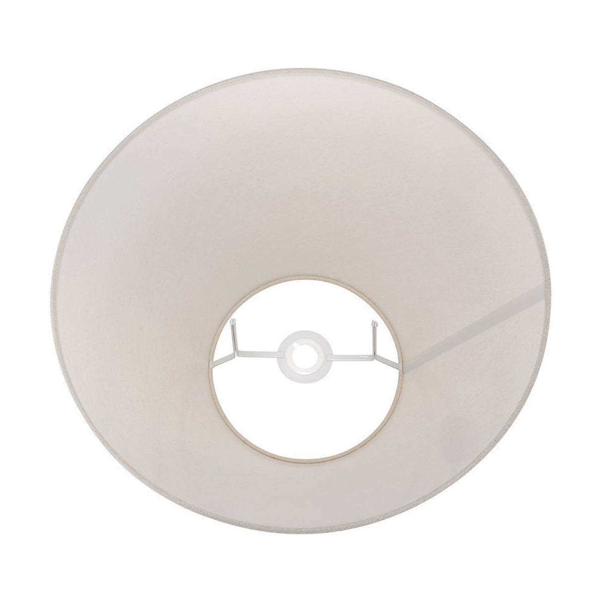 Seychelles Cream Slubby Cotton Empire Lampshade - 45cm