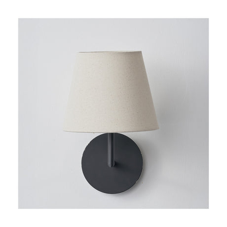 Seychelles Cream Slubby Cotton Empire Lampshade - 18cm