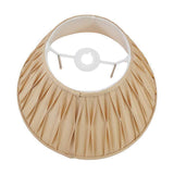 Garbo Gold Silk Mix Pinch Pleated Tapered Lampshade - 50cm
