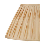 Garbo Gold Silk Mix Pinch Pleated Tapered Lampshade - 50cm