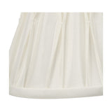 Garbo Cream Silk Mix Pinch Pleated Tapered Candle Clip Lampshade
