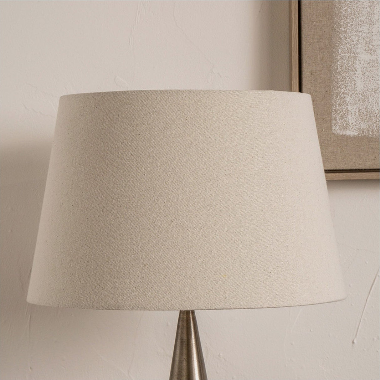 Coast Cream Calico Tapered Lampshade - 25cm