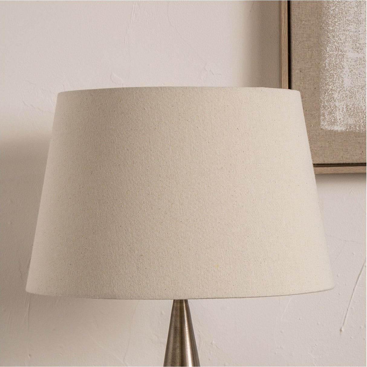 Coast Cream Calico Tapered Lampshade - 55cm