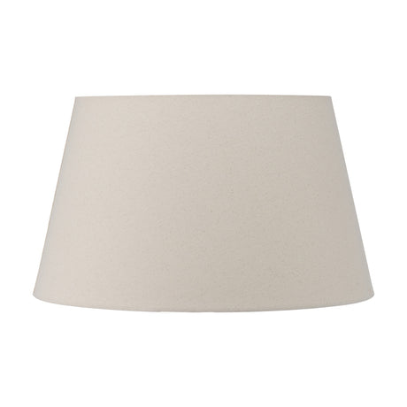 Coast Cream Calico Tapered Lampshade, 60cm, in fabric with a wide-to-narrow tapered shape, shown on a plain white background.