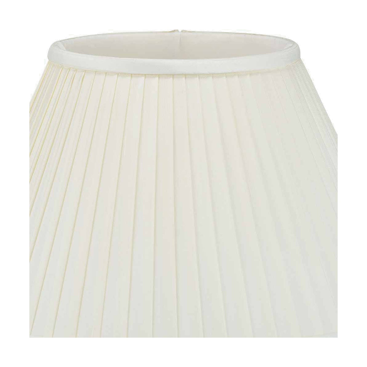 Bacall Almond Silk Knife Pleated Empire Lampshade - 45cm
