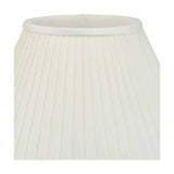 Bacall Almond Silk Knife Pleated Empire Lampshade - 45cm