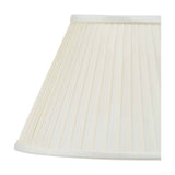 Bacall Almond Silk Knife Pleated Empire Lampshade - 45cm