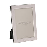 Flat Edge Silverplated Metal Photo Frame 6 x 4in - Silver