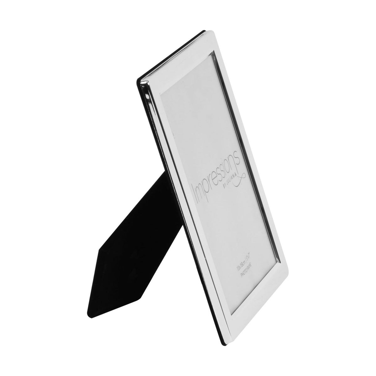 Flat Edge Silverplated Metal Photo Frame 7 x 5in - Silver