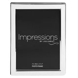 Flat Edge Silverplated Metal Photo Frame 7 x 5in - Silver
