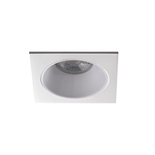 GU10 Recessed Square Downlight 75mm Cut-out White IP20