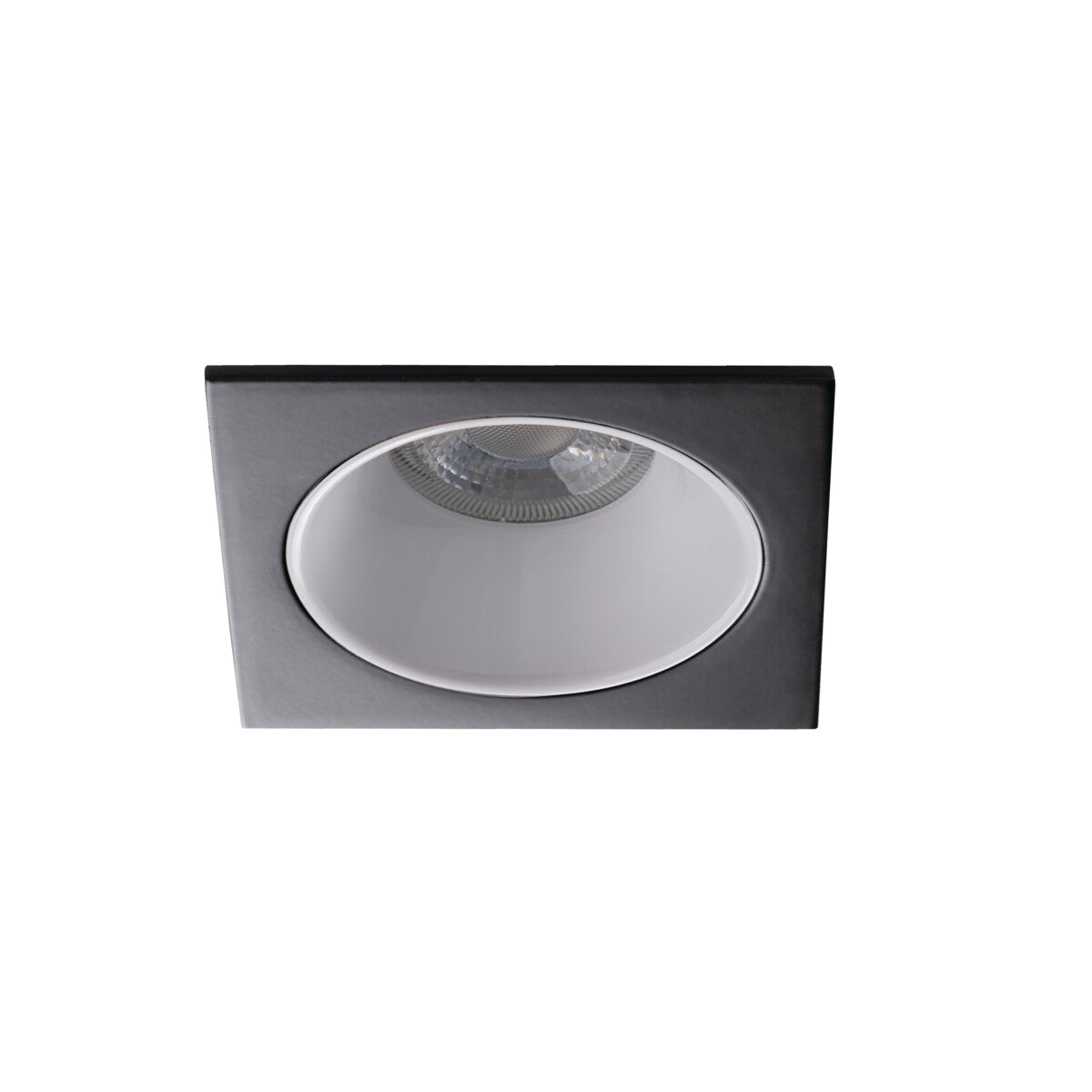 GU10 Square Recessed Downlight 75mm Cut-out 10W Max - White / Black