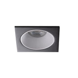 GU10 Square Recessed Downlight 75mm Cut-out 10W Max - White / Black