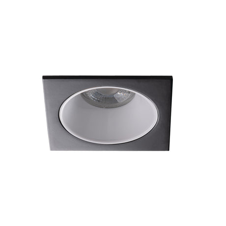 GU10 Square Recessed Downlight 75mm Cut-out 10W Max - White / Black