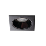 GU10 Recessed Square Downlight 75mm Cut-out IP20 10W Max - Black