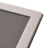 Flat Edge Silverplated Metal Photo Frame 10 x 8in - Silver
