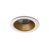 GU10 Recessed Downlight Round 75mm Cut-out 10W max IP20 - Gold / White