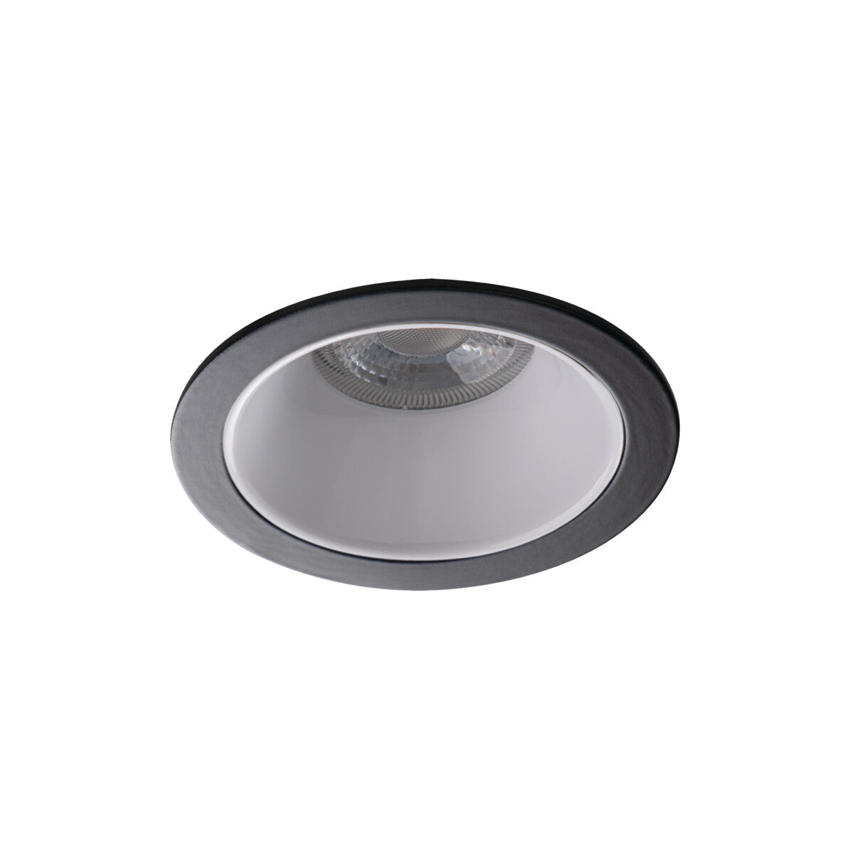 GU10 Recessed Downlight Round 75mm Cut-out 10W Max - White / Black