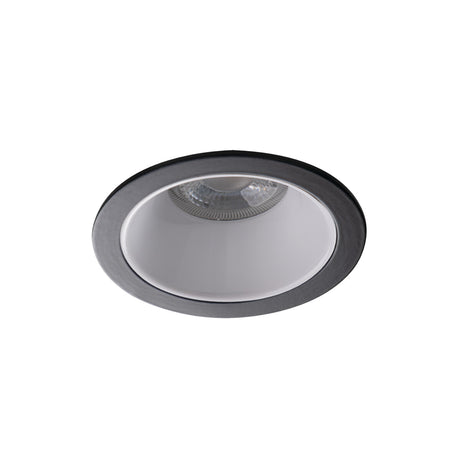 GU10 Recessed Downlight Round 75mm Cut-out 10W Max - White / Black
