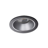 GU10 Recessed Downlight Round 10W Max - Silver / Black