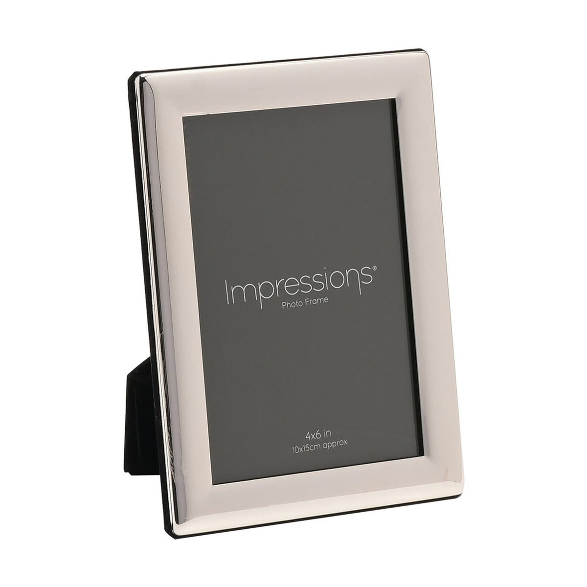 Curved Edge Silverplated Metal Photo Frame 6 x 4in - Silver
