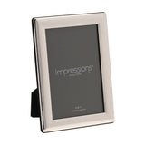 Curved Edge Silverplated Metal Photo Frame 6 x 4in - Silver