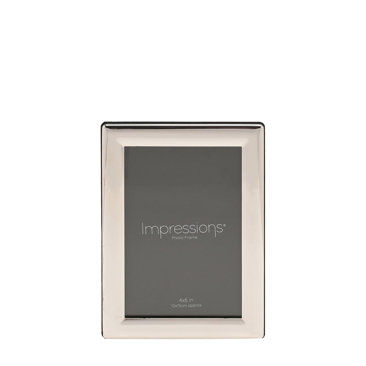 Curved Edge Silverplated Metal Photo Frame 6 x 4in - Silver