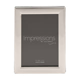 Curved Edge Silverplated Metal Photo Frame 7 x 5in - Silver