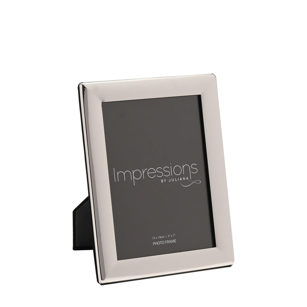 Curved Edge Silverplated Metal Photo Frame 7 x 5in - Silver