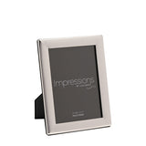 Curved Edge Silverplated Metal Photo Frame 7 x 5in - Silver