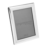 Curved Edge Silverplated Metal Photo Frame 7 x 5in - Silver
