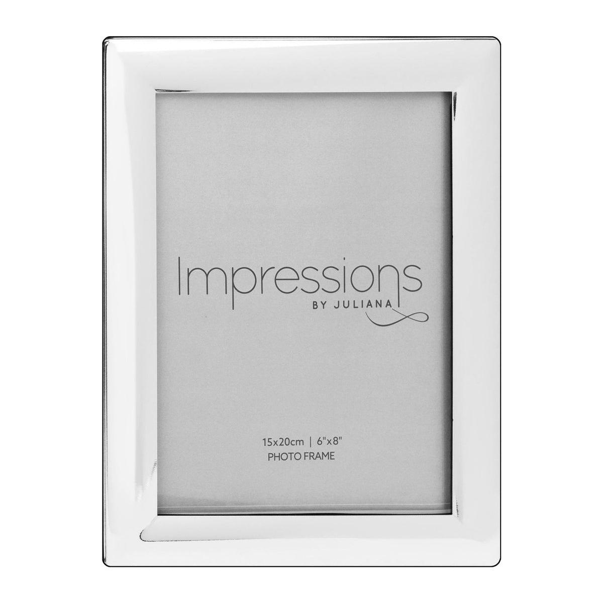 Curved Edge Silverplated Metal Photo Frame 8 x 6in - Silver