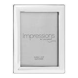 Curved Edge Silverplated Metal Photo Frame 8 x 6in - Silver