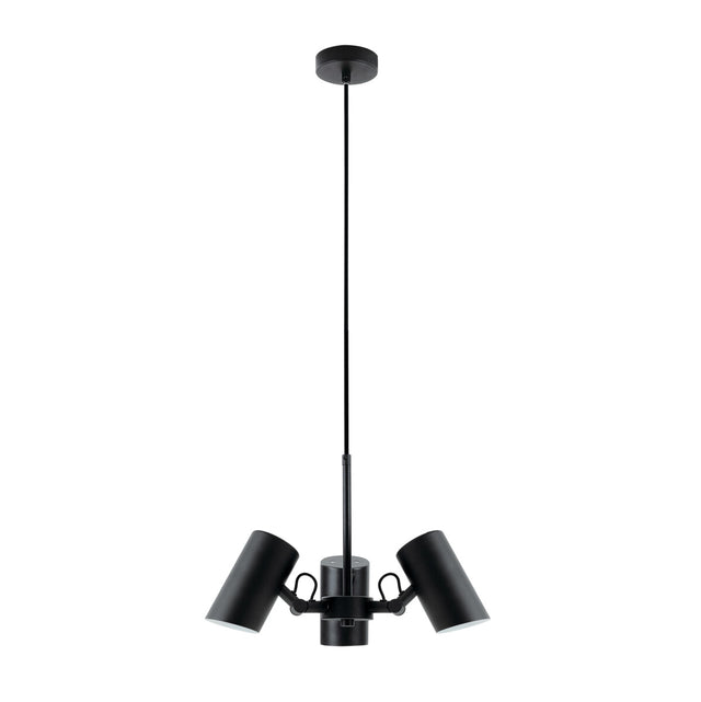 Agzar 3 Light E14 Pendant - Black