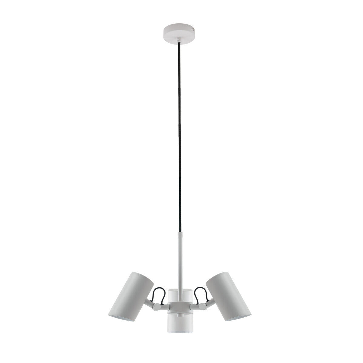 Agzar 3 Light E14 Cluster Pendant - White