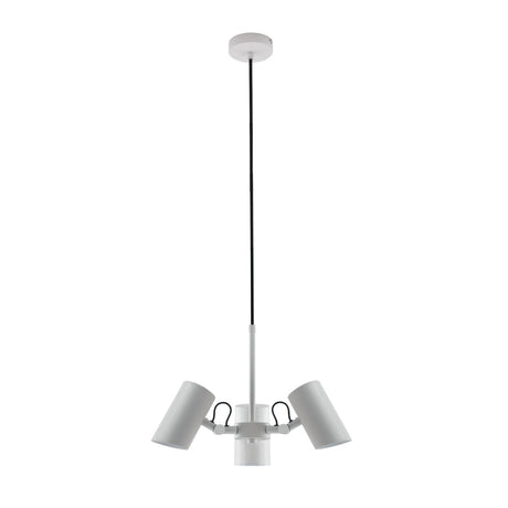 Agzar 3 Light E14 Cluster Pendant - White