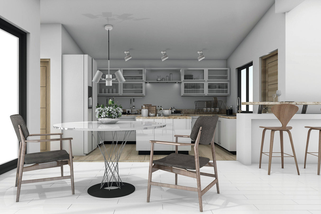 Agzar 3 Light E14 Cluster Pendant - White