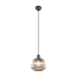 Tarifa Glass Pendant – Matt Black