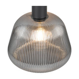 Tarifa Glass Pendant – Matt Black