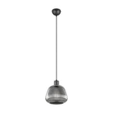 Tarifa Glass Pendant – Matt Black