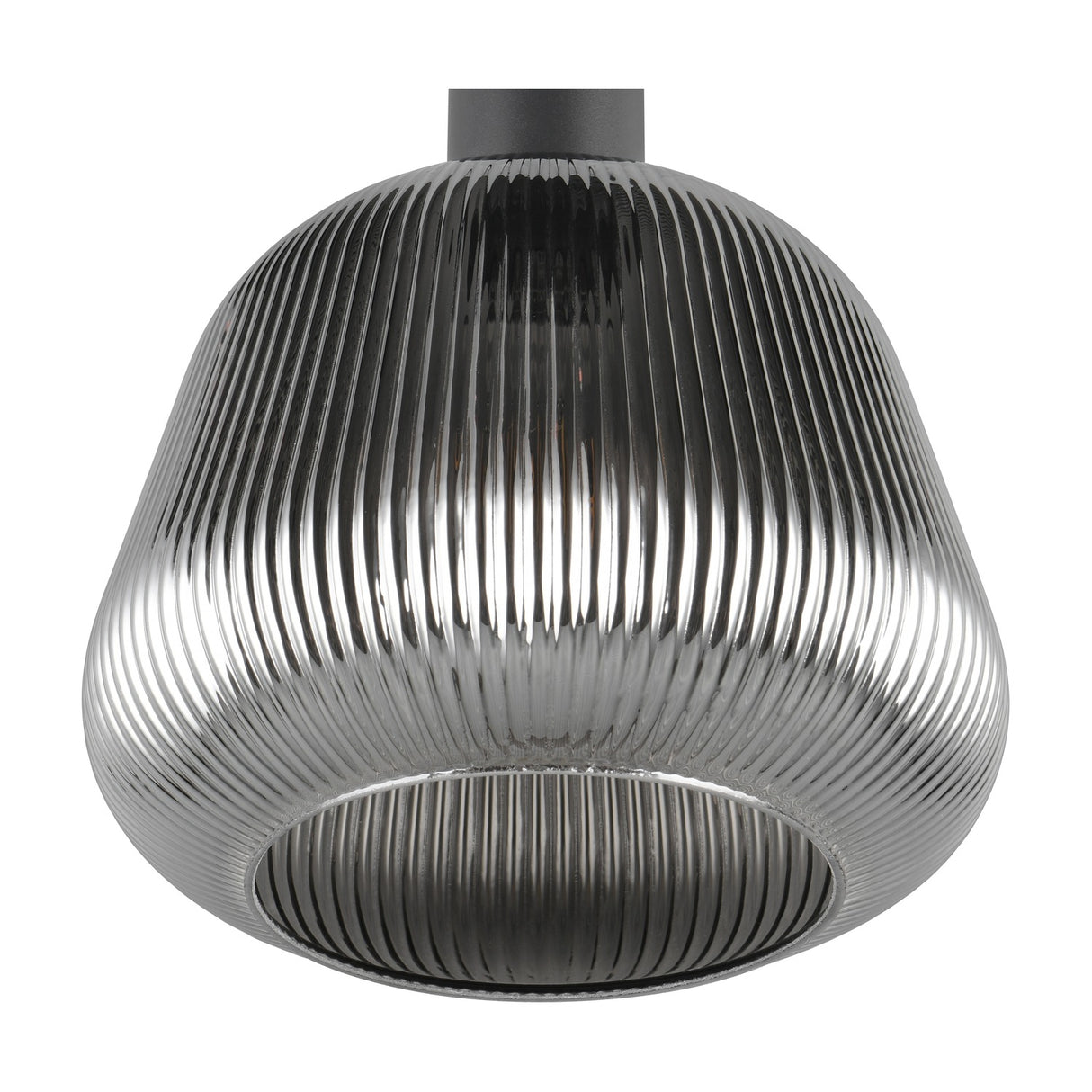 Tarifa Glass Pendant – Matt Black