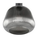 Tarifa Glass Pendant – Matt Black