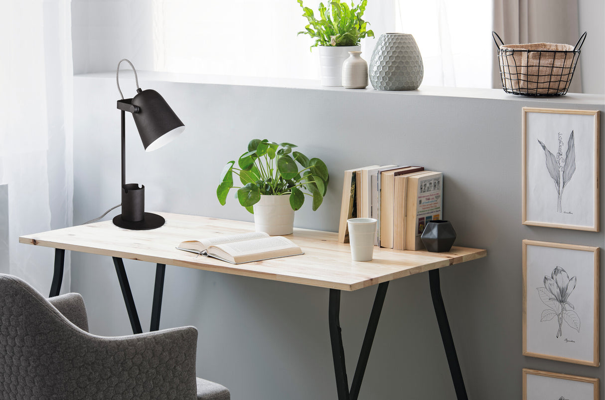 Raibo 5W E27 Desk Lamp - Black
