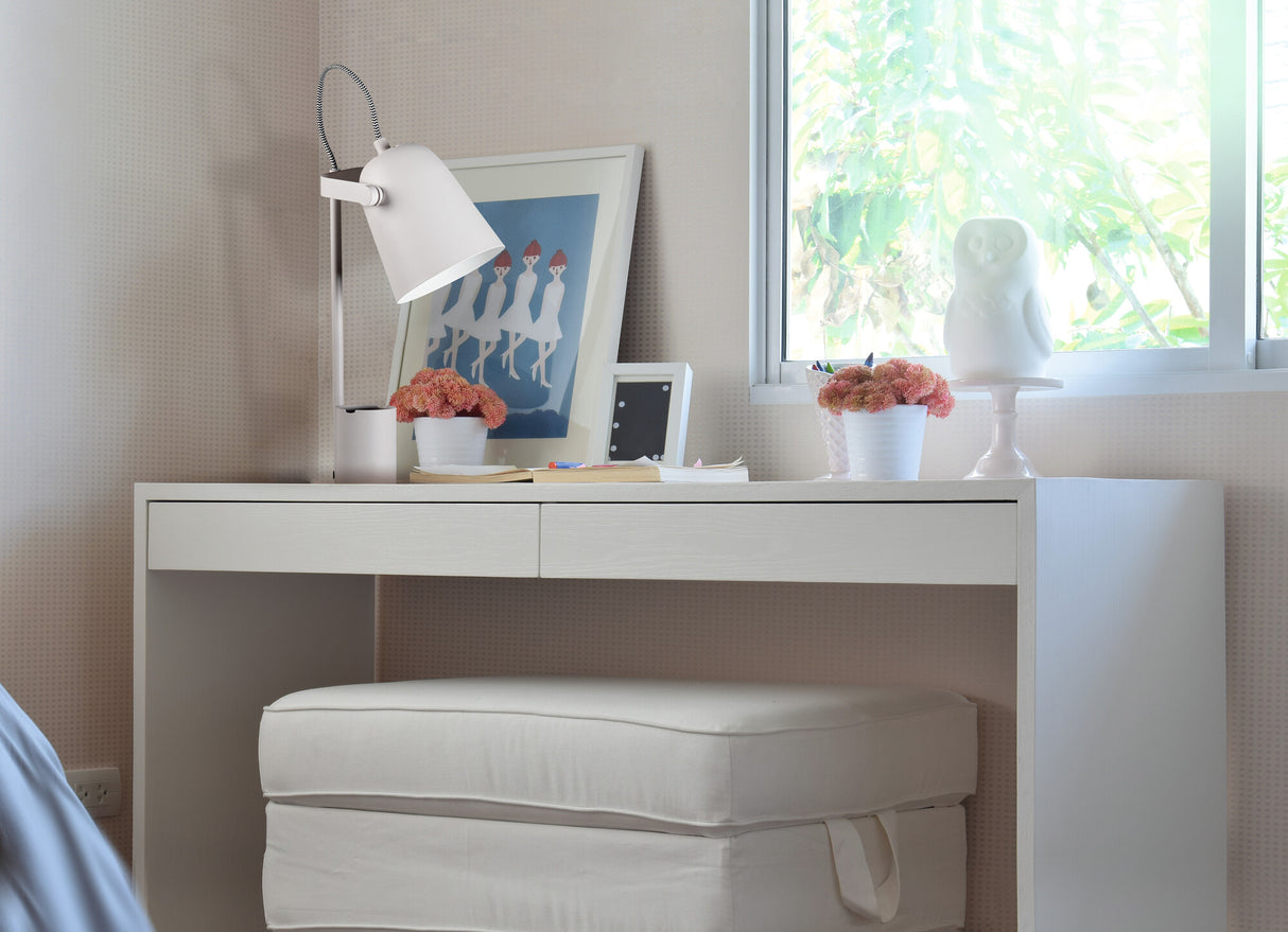 RAIBO 5W E27 Desk Lamp Adjustable Arm - White
