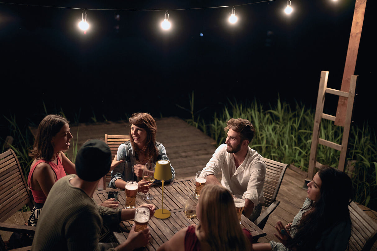 Inita Cordless Rechargeable Outdoor Table Lamp IP54 - Yellow