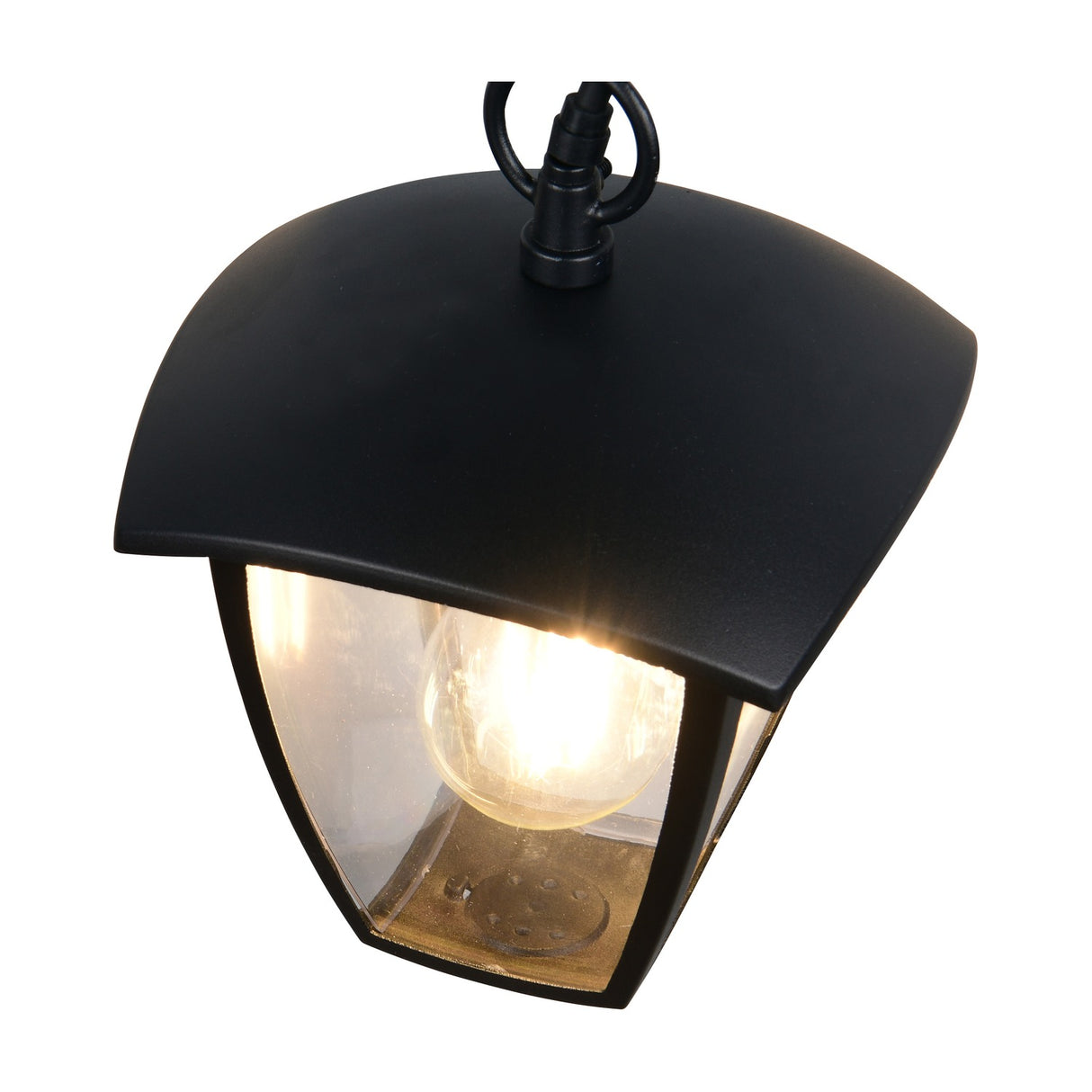 Venta Glass Pendant – Matt Black